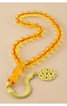 10 Mm Orjinal Sıkma Kehribar Tesbih Altın 35018074 10 Mm Orjinal Sıkma Kehribar Tesbih Altın 35018074