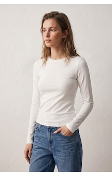 Elemge %95pamuk %5likra Vücuda Oturan Magic Fit Beyaz Kadın Stretch Uzun Kollu T-shirt Compact Penye Esnek Basic Tişört Elastan Bluz Elemge %95pamuk %5likra Vücuda Oturan Magic Fit Beyaz Kadın Stretch Uzun Kollu T-shirt Compact Penye Esnek Basic Tişört Elastan Bluz