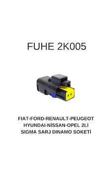 Fiat-ford-renault-peugeot-hyundai-nissan-opel 2li Sıgma Sarj Dınamo Soketi Fiat-ford-renault-peugeot-hyundai-nissan-opel 2li Sıgma Sarj Dınamo Soketi