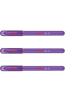Rotring Jel Mürekkepli Tükenmez Kalem Mor 3'lü
