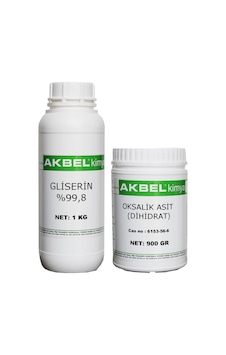 Akbel Oksalik Asit (Dihidrat) 900 G + Gliserin 1 KG Akbel Oksalik Asit (Dihidrat) 900 G + Gliserin 1 KG