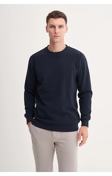 Cazador Erkek Bisiklet Yaka Selanik Örgü Slim Fit Sweatshirt Lacivert Cazador Erkek Bisiklet Yaka Selanik Örgü Slim Fit Sweatshirt Lacivert