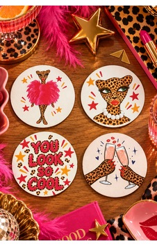 You Look So Cool, Wild Party Temalı 4 Lü Bardak Altlığı Set 9 Cm, 3 Mm Ahşap Mdf, Dijital Baskı - 926985224 Diğer You Look So Cool, Wild Party Temalı 4 Lü Bardak Altlığı Set 9 Cm, 3 Mm Ahşap Mdf, Dijital Baskı - 926985224 Diğer