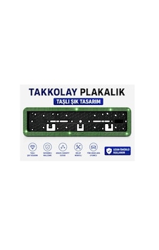 Plakalık Takkolay Taşlı Yeşil 1 Adet Plakalık Takkolay Taşlı Yeşil 1 Adet