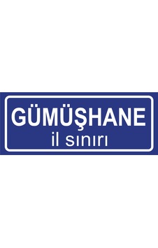 Gümüşhane İl Sınırı Plakası , Dekoratif Aliminyum Levhaya Baskı 8 20cm Gümüşhane İl Sınırı Plakası , Dekoratif Aliminyum Levhaya Baskı 8 20cm