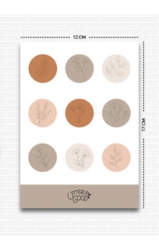 Çiçek Ikonları Sticker Bullet Journal Notebook Ajanda Scrapbook Çiçek Ikonları Sticker Bullet Journal Notebook Ajanda Scrapbook