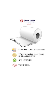 56 16 Termal Pos Yazarkasa Rulosu 40'lı Paket Diğer