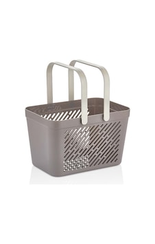 Kulplu Plastik Saklama Sepeti - Çok Amaçlı Düzenleyici Sepet - Tezgah Üstü, Banyo, Mutfak, Ofis - Organizer Sepet - Antrasit Antrasit Kulplu Plastik Saklama Sepeti - Çok Amaçlı Düzenleyici Sepet - Tezgah Üstü, Banyo, Mutfak, Ofis - Organizer Sepet - Antrasit Antrasit