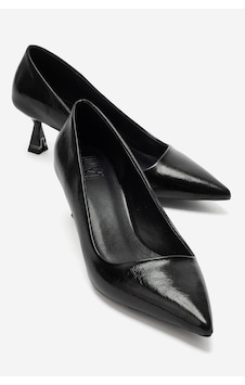 Luvi Shoes Lawton Siyah Cilt Kadın Topuklu Ayakkabı Luvi Shoes Lawton Siyah Cilt Kadın Topuklu Ayakkabı
