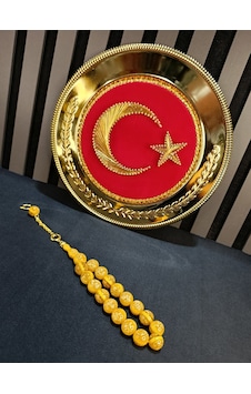 Altın Varaklı Tesbih Maskot Efe Bilek Boy 14mm 52739144 Altın Varaklı Tesbih Maskot Efe Bilek Boy 14mm 52739144