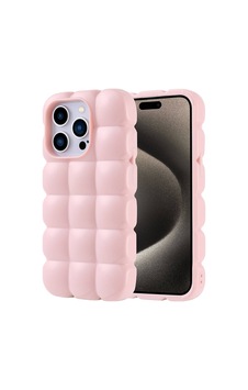 Apple Uyumlu iPhone 15 Pro Kılıf Parlak Esnek Silikon Zore Dom Dom Kapak Pembe Apple Uyumlu iPhone 15 Pro Kılıf Parlak Esnek Silikon Zore Dom Dom Kapak Pembe