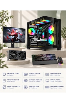 Symoon SYMOONPC0198 R7-5700X 8 GB 16 GB 1 TB SSD RTX5060 24.5" Dos Masüstü Oyuncu Bilgisayarı Symoon SYMOONPC0198 R7-5700X 8 GB 16 GB 1 TB SSD RTX5060 24.5" Dos Masüstü Oyuncu Bilgisayarı