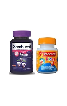 Sambucol Plus Kids Yummies 60 Çiğneme Tableti Redoxon Kids 60 Tab Sambucol Plus Kids Yummies 60 Çiğneme Tableti Redoxon Kids 60 Tab