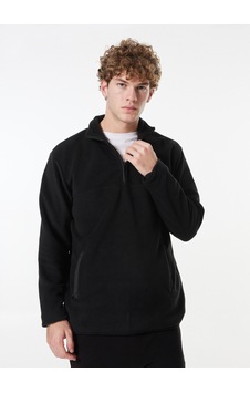 Jeep Siyah Erkek Dik Yaka Relaxed Polar Sweatshırt C4wm-swt4201