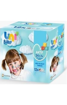 Uni Baby Islak Mendil Aktif 12X52'Li Islak Mendil 624 Uni Baby Islak Mendil Aktif 12X52'Li Islak Mendil 624