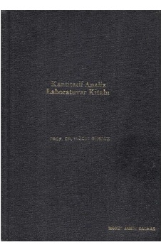 Kantitatif Analiz Laboratuvar Kitabı Kantitatif Analiz Laboratuvar Kitabı