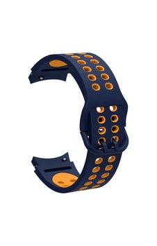 Galaxy Watch 4 44mm Krd-02 Uyumlu Kordon-cml-mavi-sarı