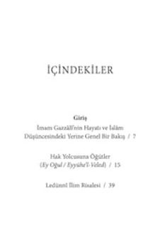 Hakikat Çağrısı: Ey Oğul / Eyyühe L-veled Ve Ledünni İlim Risalesi
