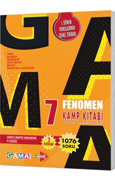 Fenomen 7 Tüm Dersler Kamp Kitabı (1. Dönem) Fenomen 7 Tüm Dersler Kamp Kitabı (1. Dönem)