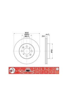 IOTO 10301-30303 Fren Diski Ön 262 Mm. Civic 1.6 1996-2005 Euro Civic 1996-2000 IOTO 10301-30303 Fren Diski Ön 262 Mm. Civic 1.6 1996-2005 Euro Civic 1996-2000