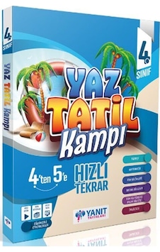 4. Sınıf Yaz Tatil Kitabı Kampı Yanıt Yayınları