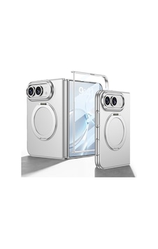 Apple iPhone Uyumlu Uyumlu Duo Kılıf M-safe Şarj Özellikli Zore Kıpta Yüzüklü Kamera Korumalı Kapak Gümüş Apple iPhone Uyumlu Uyumlu Duo Kılıf M-safe Şarj Özellikli Zore Kıpta Yüzüklü Kamera Korumalı Kapak Gümüş