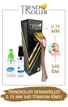 Trendroller Dermaroller 0.75mm Titanyum 540 Iğne Orijinal Derma R Trendroller Dermaroller 0.75mm Titanyum 540 Iğne Orijinal Derma R