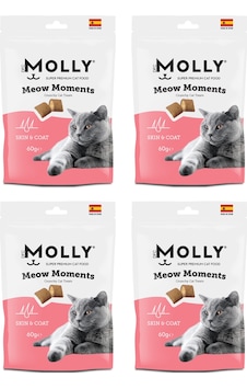 Molly Meow Moments Skin & Coat Deri Ve Tüy Bakımı Kedi Ödül Maması 60 G X 4 Adet Molly Meow Moments Skin & Coat Deri Ve Tüy Bakımı Kedi Ödül Maması 60 G X 4 Adet
