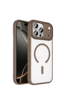 Maks Technology Apple Uyumlu iPhone 18 Pro Kılıf Wireless Şarj Özellikli Mkst Krom M-safe Silikon Kapak - Desert Gold Maks Technology Apple Uyumlu iPhone 18 Pro Kılıf Wireless Şarj Özellikli Mkst Krom M-safe Silikon Kapak - Desert Gold