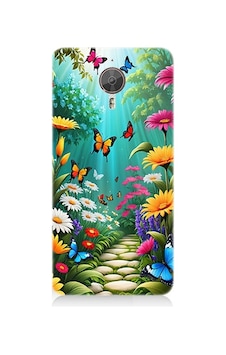 General Mobile Gm5 Plus Uyumlu Çiçekler Ve Kelebekler Desenli Silikon Kılıf General Mobile Gm5 Plus Uyumlu Çiçekler Ve Kelebekler Desenli Silikon Kılıf