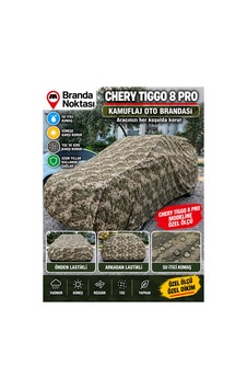 Chery Tiggo 8 Pro Kamuflaj Oto Brandası Su İtici Pamuklu Araç Koruma Brandası Chery Tiggo 8 Pro Kamuflaj Oto Brandası Su İtici Pamuklu Araç Koruma Brandası