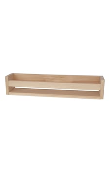 Doğal Ahşap 50x10 Cm Kitaplık Çocuk Bebek Odası Duvar Kitaplığı