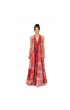 Lili Woman Kadın Kırmızı Ombreli Batik Desenli Halter Yaka Otantik Maxi Elbise Mo.melb01k Lili Woman Kadın Kırmızı Ombreli Batik Desenli Halter Yaka Otantik Maxi Elbise Mo.melb01k