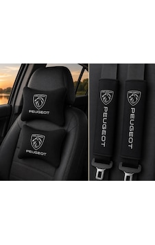 Peugeot Pejo Sıyah İkili Yastık Ve Kemer Kılıfı Seti Peugeot Pejo Sıyah İkili Yastık Ve Kemer Kılıfı Seti