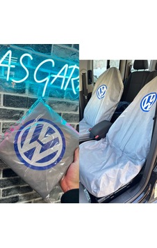 Volkswagen Üniversal Gri Ön 2 Li Tela Servis Kılıfı 2'li Set Volkswagen Üniversal Gri Ön 2 Li Tela Servis Kılıfı 2'li Set