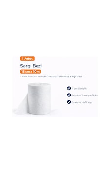 Sargı Bezi 15 Cm X 10 M 1 Adet Pamuklu Hidrofil Gazlı Bez Tekli Rulo Sargı Bezi Sargı Bezi 15 Cm X 10 M 1 Adet Pamuklu Hidrofil Gazlı Bez Tekli Rulo Sargı Bezi