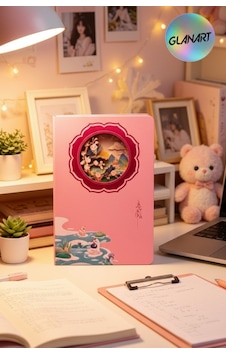 Hediyelik Lüks Oval Desen Kesimli Çizgisiz Not Hatıra Defteri 60 Yaprak 13,5x20,5 Cm Kuş Desen Hediyelik Lüks Oval Desen Kesimli Çizgisiz Not Hatıra Defteri 60 Yaprak 13,5x20,5 Cm Kuş Desen