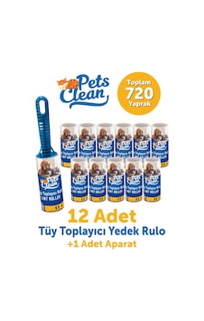 Pet's Clean Tüy Toplayıcı Yedek 12li+aparat 1 Adet