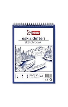 Mikro A5 Eskiz Defteri Boy 100gr. 50yp. Mikro A5 Eskiz Defteri Boy 100gr. 50yp.