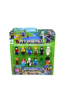 Minecraft Temalı Lego Şeklinde 12 Parça Figür Oyuncak