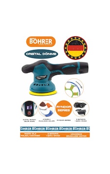 Böhrer Hb0324t Alman Bx3601 Çift Akülü Orbital 6 Kademeli Dijital Pasta Cila Araç Parke Mermer Polisaj Makinesi Böhrer Hb0324t Alman Bx3601 Çift Akülü Orbital 6 Kademeli Dijital Pasta Cila Araç Parke Mermer Polisaj Makinesi