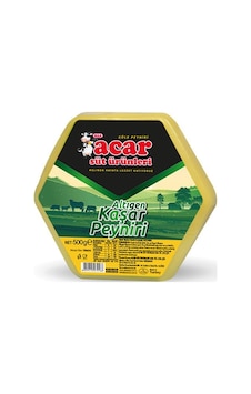 Acar Süt Ürünleri Altıgen Kaşar Peyniri 500 G Acar Süt Ürünleri Altıgen Kaşar Peyniri 500 G