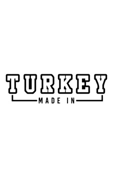 Made In Turkey Oto Sticker, Cam Sticker 15x5 Cm Siyah Renk