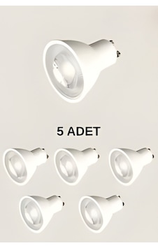 8w Çanak Led Ampul -beyaz Spot Ampülü 5li Gönderilmektedir