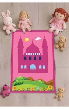 Pembe Cami Temalı Kız Çocuk Seccadesi Cs05n11