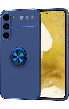 Samsung Galaxy Uyumlu S23 Kılıf Kamera Çıkıntılı Renkli Yüzüklü Standlı Mıknatıslı Kapak Ravel