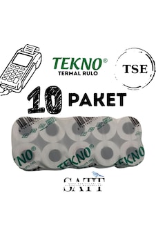 Tekno Rulo Yazarkasa Pos Rulosu 56x14 Mm 10 Paket 100'li Rulo Tekno Rulo Yazarkasa Pos Rulosu 56x14 Mm 10 Paket 100'li Rulo