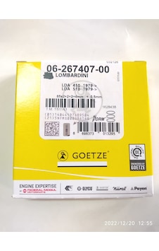 Antor/Lombardini 3ld450/510 10/12hp Segman/sekman Takımı Komple 0.50 Nüral Goetze Antor/Lombardini 3ld450/510 10/12hp Segman/sekman Takımı Komple 0.50 Nüral Goetze