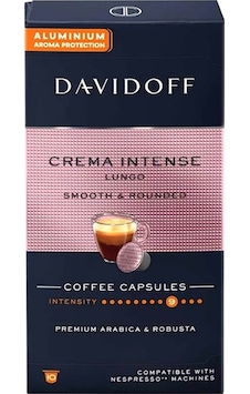 Davidoff Crema Intense Lungo Smooth & Rounded 10'lu Kapsül Kahve