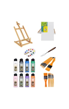 Artdeco 140 Ml Gold Multi Surface Akrilik Boya Seti 8li Canlı Renkler Masaüstü Şövale Başlangıç Seti Artdeco 140 Ml Gold Multi Surface Akrilik Boya Seti 8li Canlı Renkler Masaüstü Şövale Başlangıç Seti